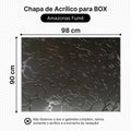 Chapa de Acrílico PET Para Box E Gabinetes 90x98 Fumê Vários Modelos Sob Medida
