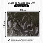 Chapa de Acrílico PET Para Box E Gabinetes 90x98 Fumê Vários Modelos Sob Medida