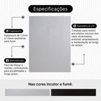 Kit 4 Chapas de Acrílico para Box e Gabinetes 90x98cm Incolor Sob Medida