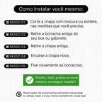Kit 4 Chapas de Acrílico para Box e Gabinetes 90x98cm Incolor Sob Medida