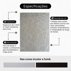 Chapa De Acrílico Para Box E Gabinetes 1,96mx90 Pet 1.5mm Fumê e Incolor Sob Medida