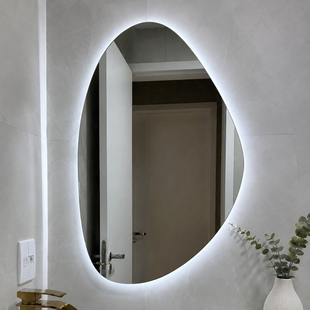 Espelho Orgânico LED FONTE Quente, Fria Ou Sem LED Decorativo