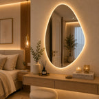 Espelho Orgânico LED FONTE Quente, Fria Ou Sem LED Decorativo