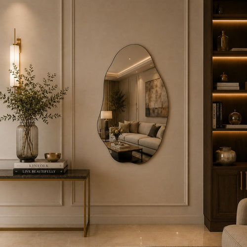 Espelho Decorativo Orgânico Com LED Ou Sem LED Vários Tamanhos