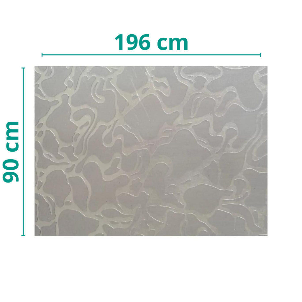 Chapa De Acrílico Para Box E Gabinetes 1,96mx90 Pet 1.5mm Fumê e Incolor Sob Medida