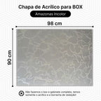 Chapa Para Box, Gabinete De Acrílico 90x98 Amazonas Incolor