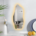 Espelho Organico Com Led Decorativo Para Sala, Quarto, Salão de beleza Fácil de Instalar
