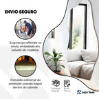 Espelho de corpo inteiro 1.10x50 em forma de nuvens irregulares orgânico para casa loja de roupas salão de beleza