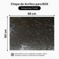 Kit 2 Chapas de Acrílico para Box e Gabinetes Pet 90cm x 98cm Fumê Sob Medida Placa