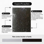 Kit 2 Chapas de Acrílico para Box e Gabinetes Pet 90cm x 98cm Fumê Sob Medida Placa